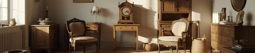 Header afbeelding - Klassiek interieur met klok, symbool voor nalatenschap en erfrecht. Juridisch advies door advocaat erfrecht.